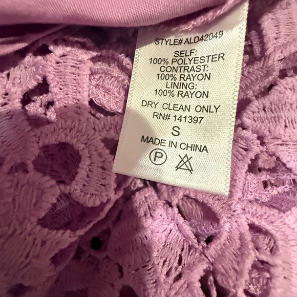 ASTR The Label Lace Overlay Midi A-Line Dress, Light Orchard, Size S, Dressy - Picture 7 of 15